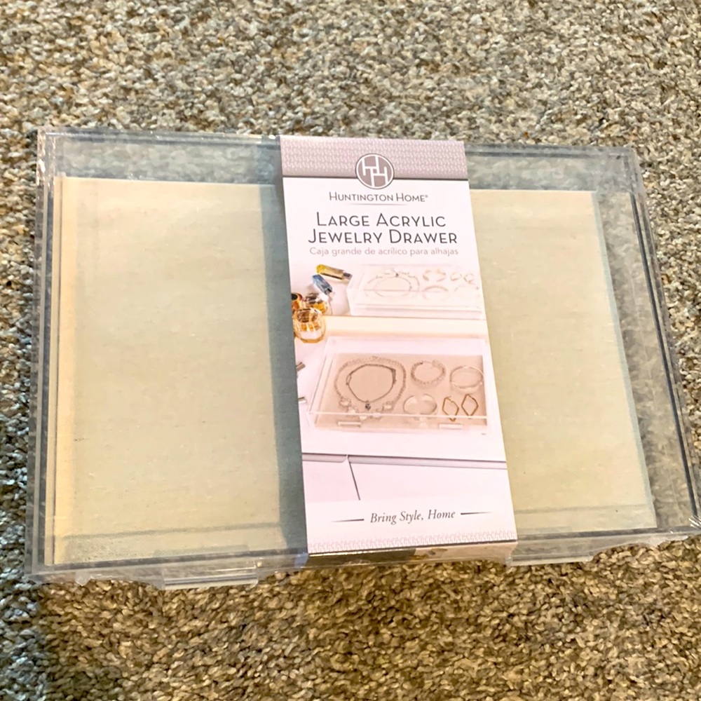 Acrylic jewelry drawer